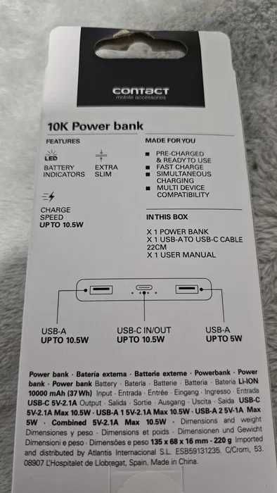 Powerbank 20.000mAh - 10.000mAh - Selados, novos, bateria externa