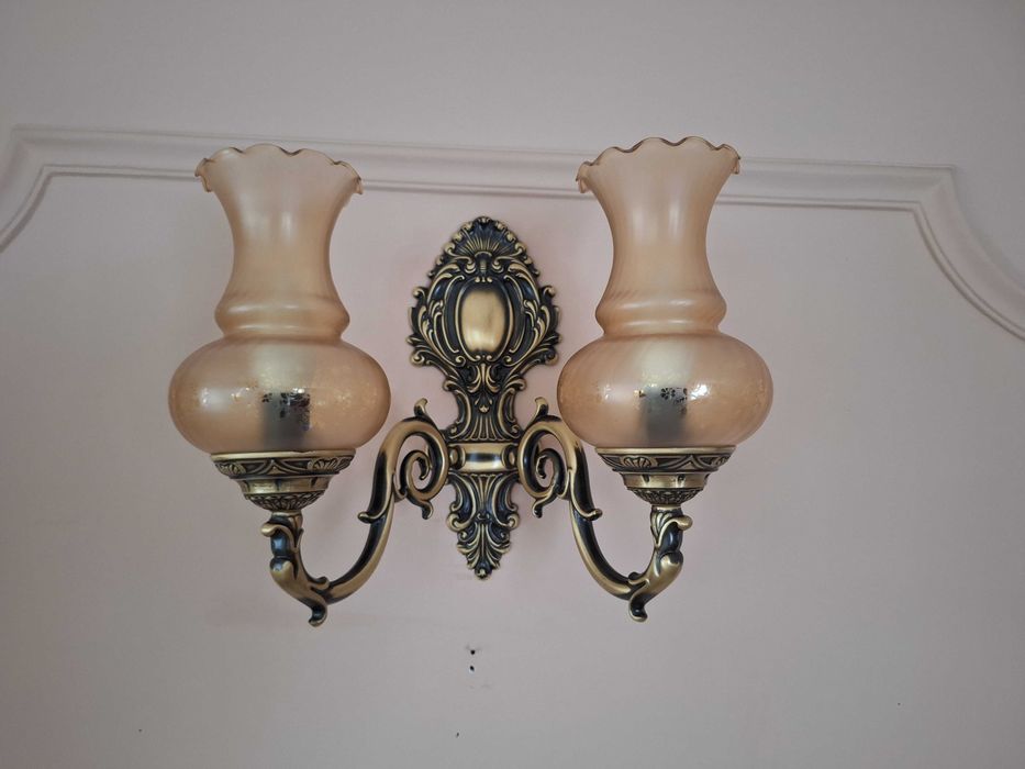 Lampa z kpl. kinkietów