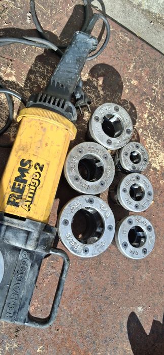 gwintownica elektryczna rems amigo 2 stan bdb 7 głowic