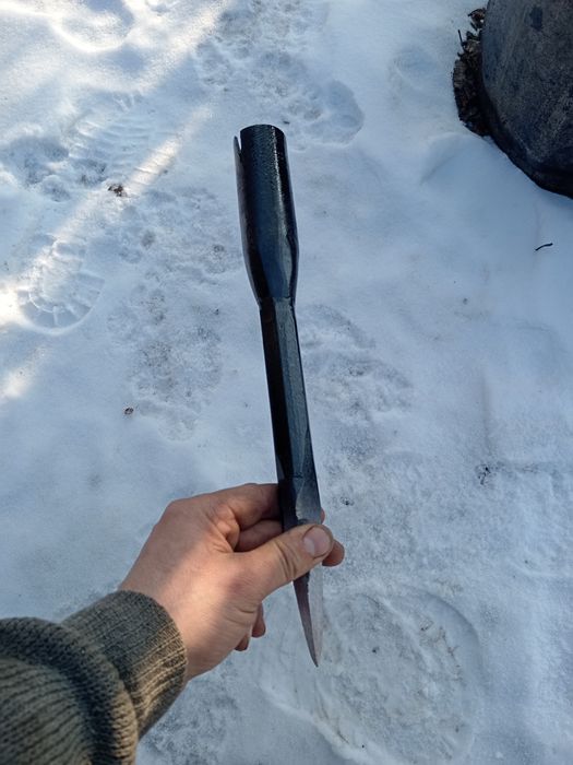 Пешня для зимней рыбалки. Плешня.