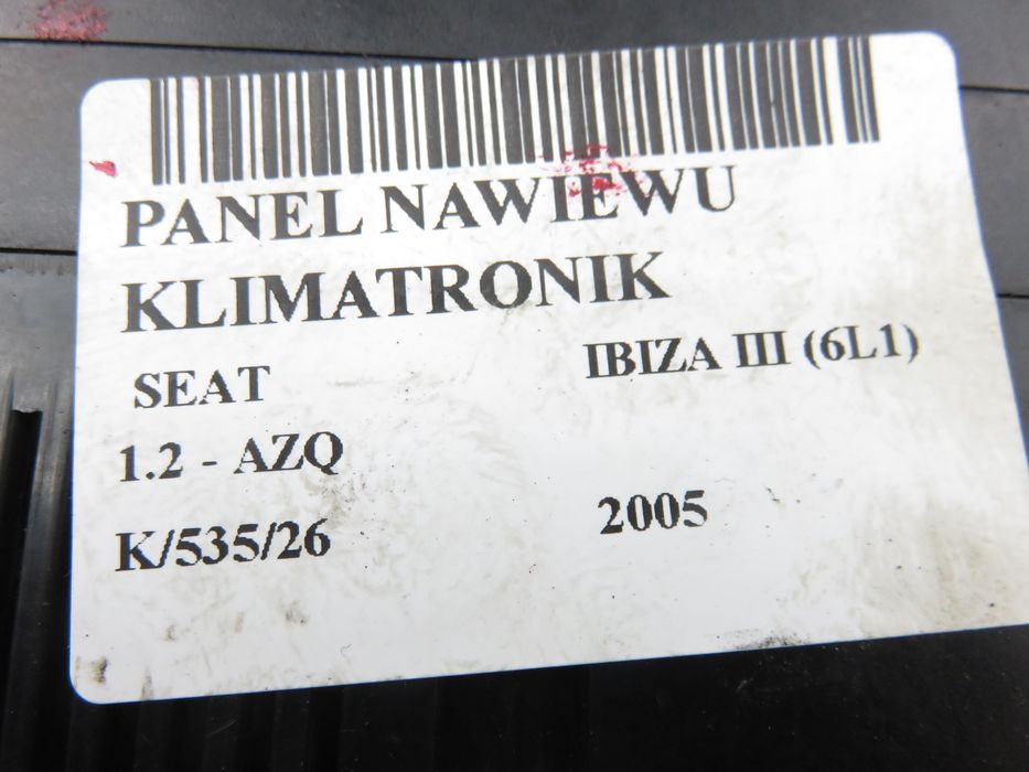 Klimatronik Seat Ibiza III (6l1)