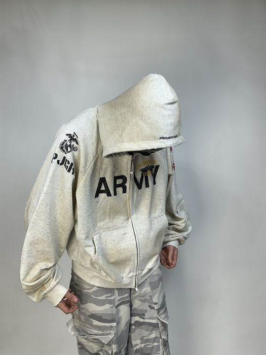 Project G/R Grailz zip up hoodie худи серая сіре худі зіпка зип