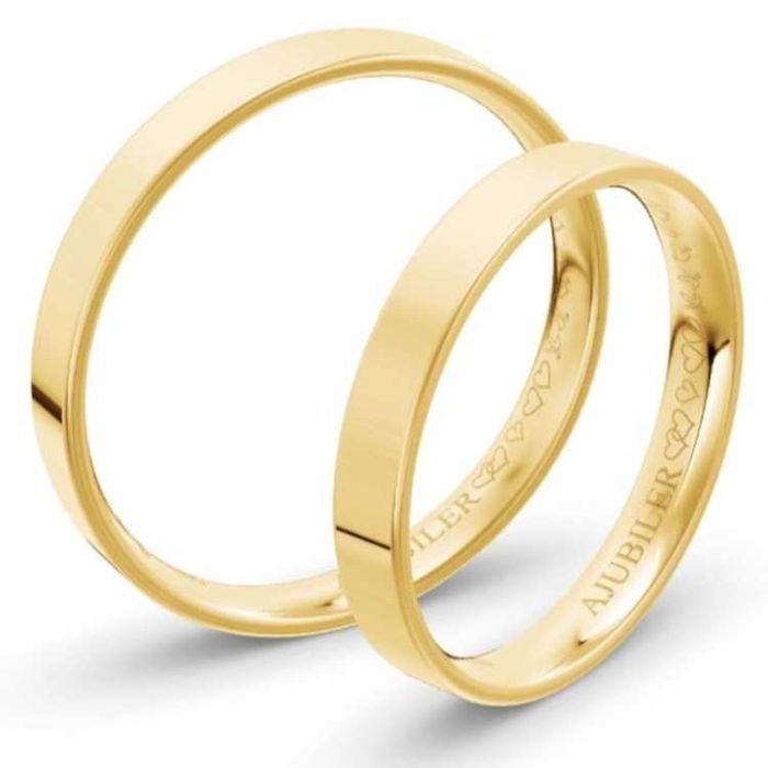Obrączki ślubne złote 375 Ajubiler