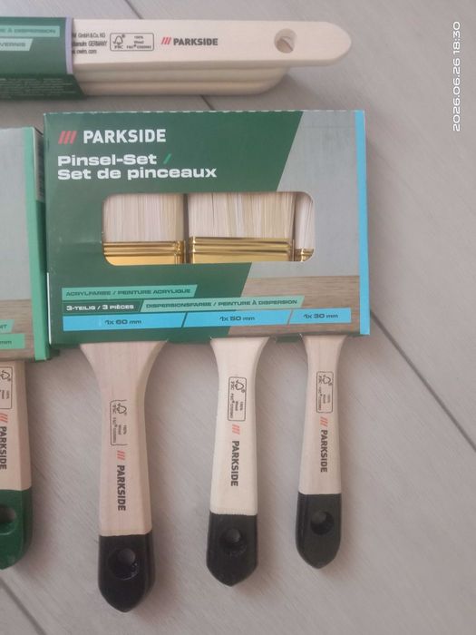 Малярські пензлі, кисточка Parkside із вигином та прямі