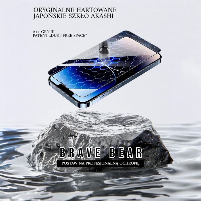 Szkło hartowane BRAVE BEAR iPhone 13 Przeźroczyste