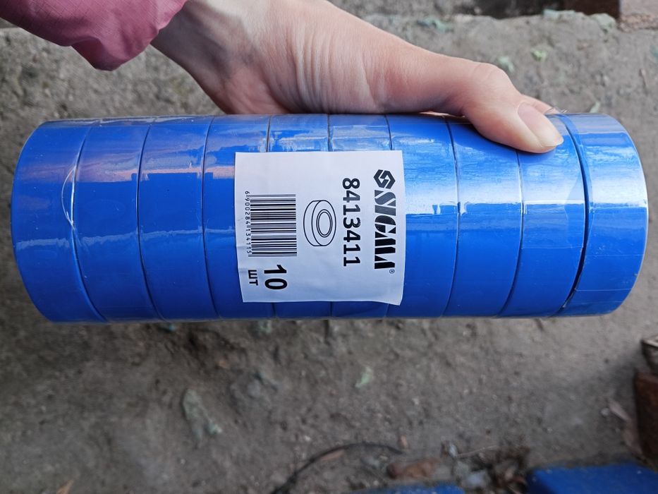 Изолента Sigma, синяя,20м