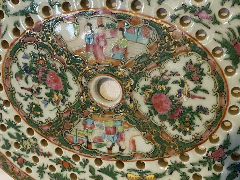 Grelha de travessa peixe em porcelana da china