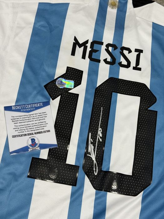 Camisola assinada lionel Messi ( com certificado)