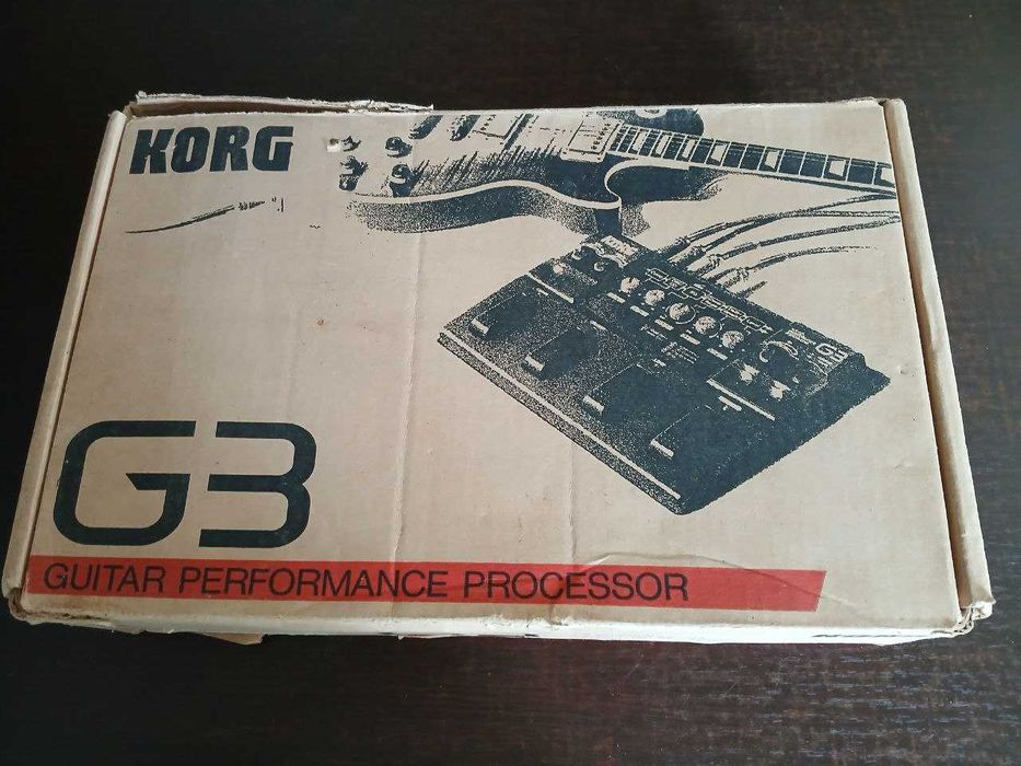 Korg G3 Guitar Performance Processor, з блоком живлення та коробкою