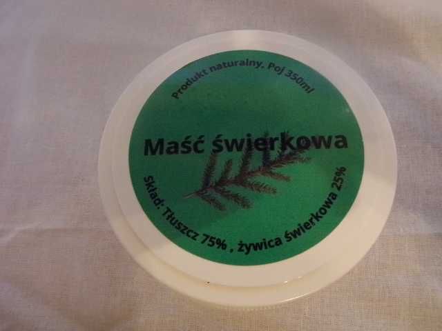 Maść świerkowa – naturalna receptura na zdrową skórę , poj 350ml