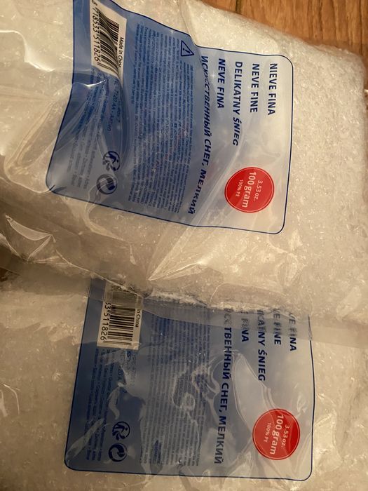 Neve artificial fina