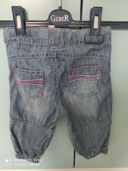 Spodenki jogery jeansowe Reserved rozmiar 68 cm