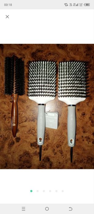 Расческа щётка натуральная щетина Olivia garden керамик оин