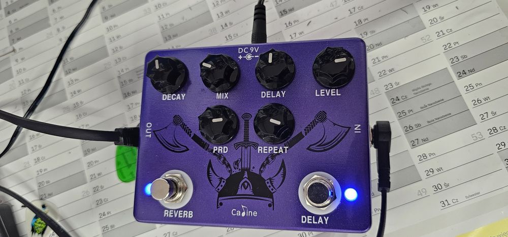 Efekt gitarowy Caline CP-80 Ragnarok Reverb / Delay