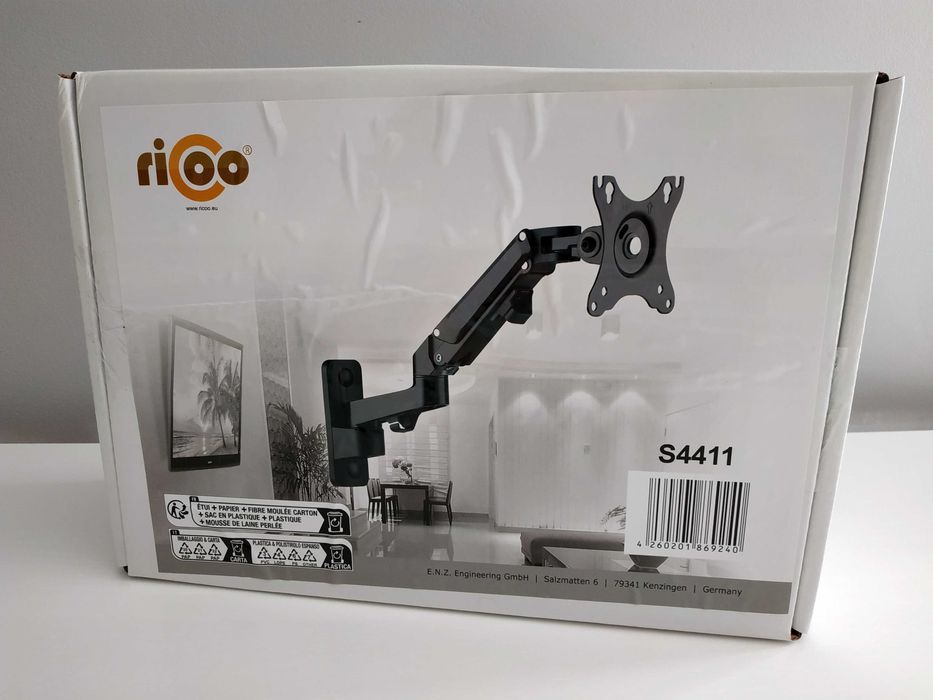 Uchwyt ścienny na monitor RICOO S4411 / NOWY