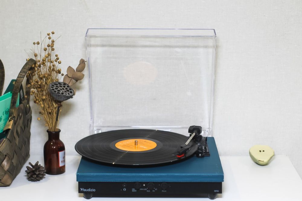 Вініловий програвач вінілу для пластинок платівок з БЛЮТУЗ