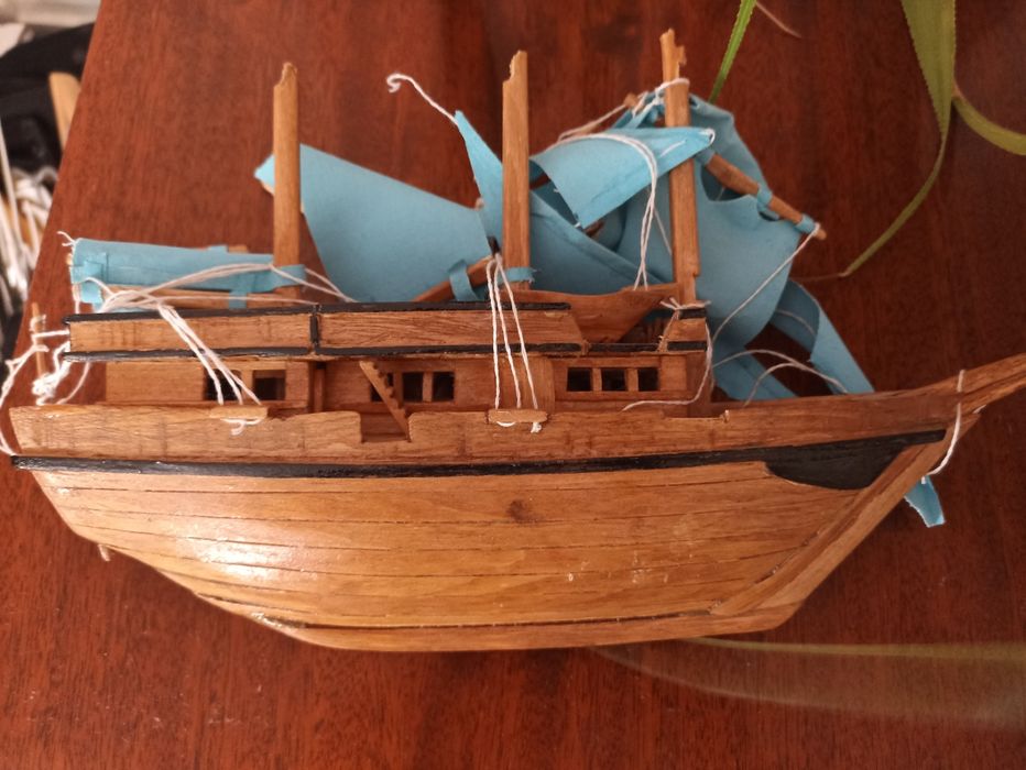 Корабель кораблик дерев'яний,ручна робота