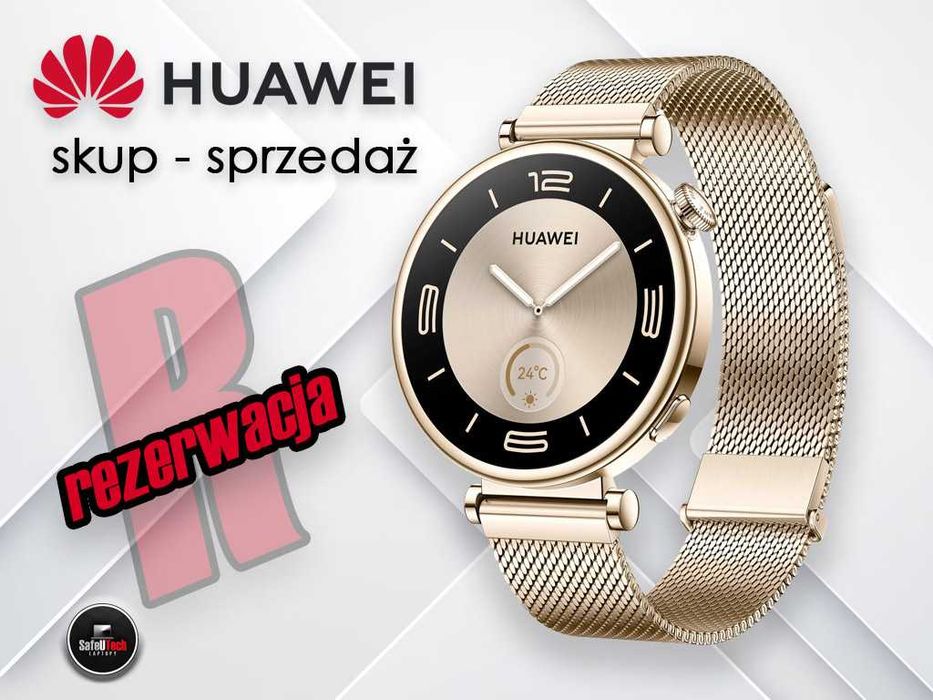 SUPER CENA Huawei Watch GT6 Elegant 41mm - złoty - bransoleta + pasek GWAR.