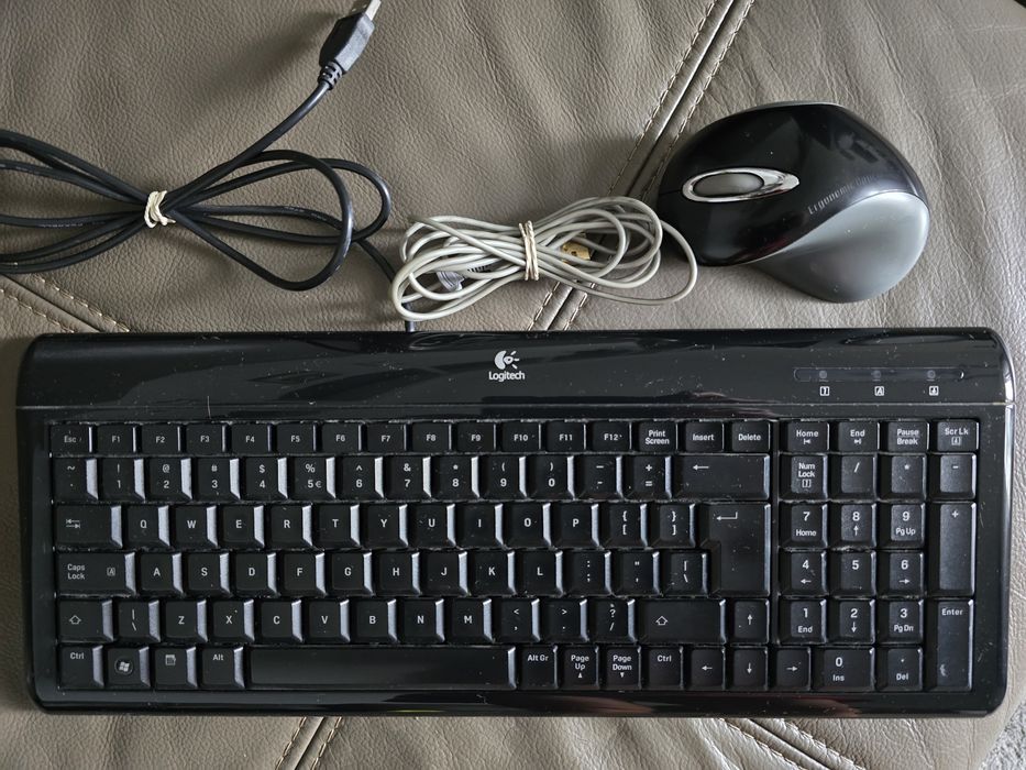 Klawiatura Logitech + mysz Lexima