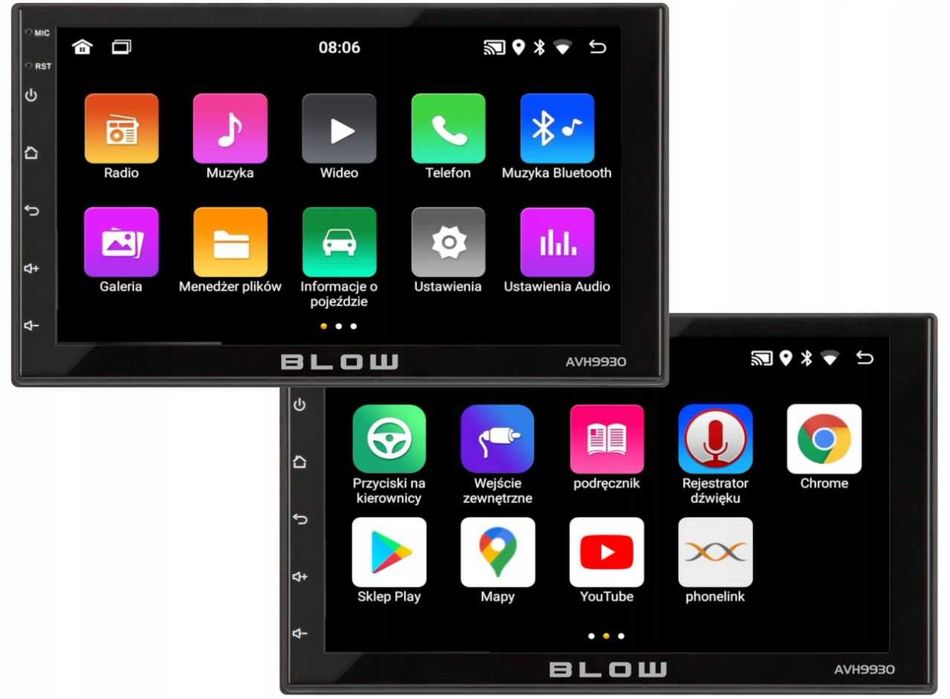 RADIO Samochodowe 2DIN Ekran 7 Nawigacja GPS Bluetooth ANDROID WiFi FV