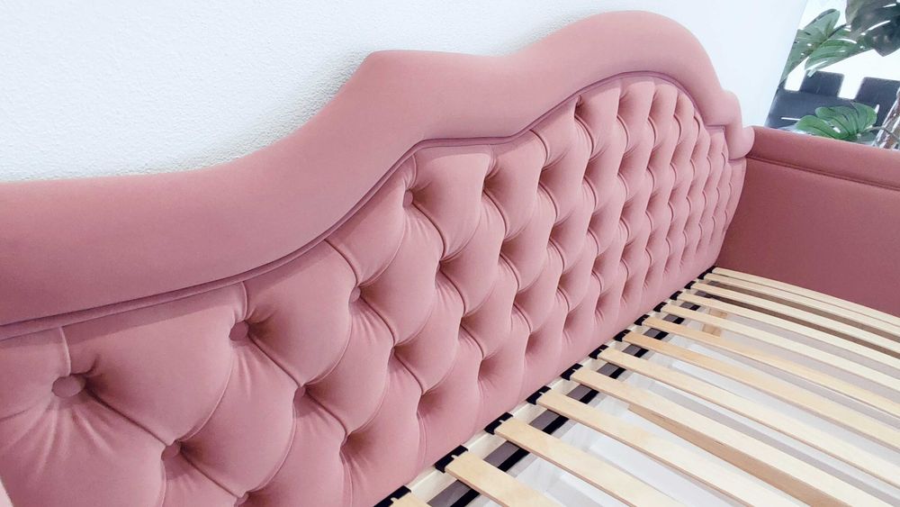 Łóżko tapicerowane dziecięce młodzieżowe z pojemnikiem, szufladą