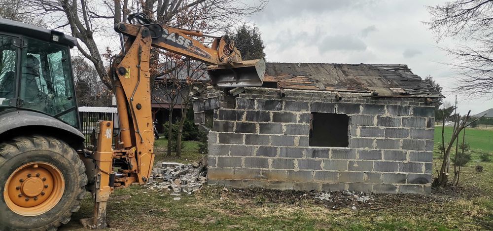WYWÓZ Śmieci Gruzu Czyszczenie Działek Mieszkań Rozbiórki Altan Domów