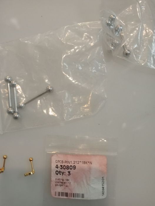 Kolczyki pircing