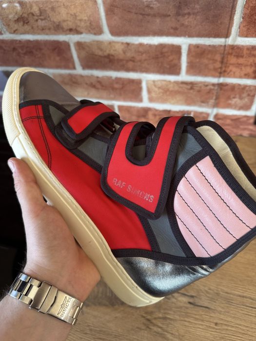 Raf Simons High Top basketball leder