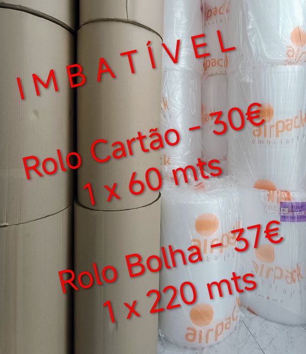 Rolo Cartão / Bolha Ar / Filme Estirável / Fita Adesiva