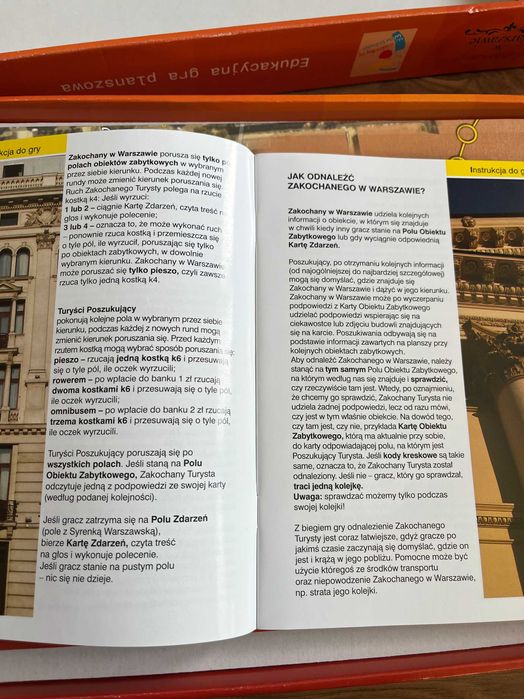 Gra planszowa ,,Zakochany w Warszawie''