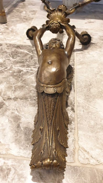 Gerydon świecznik mosiądz