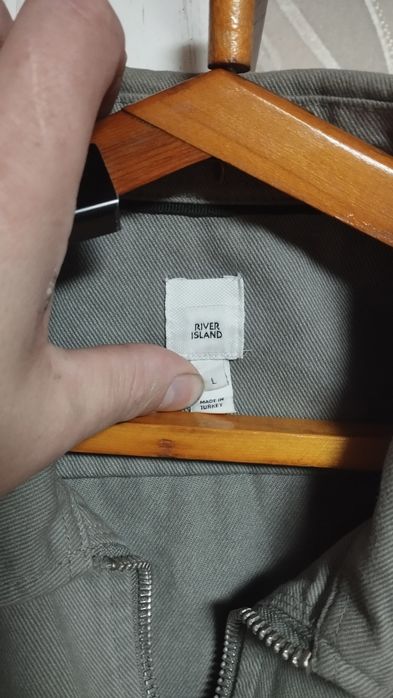 Оригинальная рубашка-куртка River Island | Overshirt | Хаки