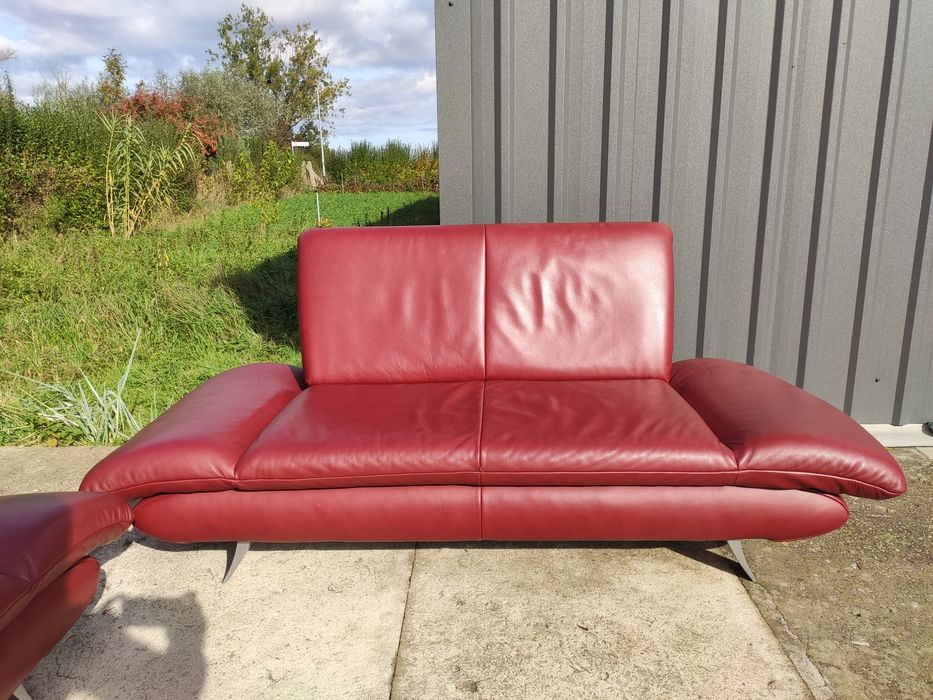 Sofa skórzana 3-osobowa+2-osobowa- skóra naturalna! KOINOR! Nowoczesny