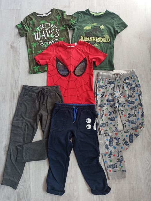 Ubranka dla chłopca 122-128 H&M i inne.