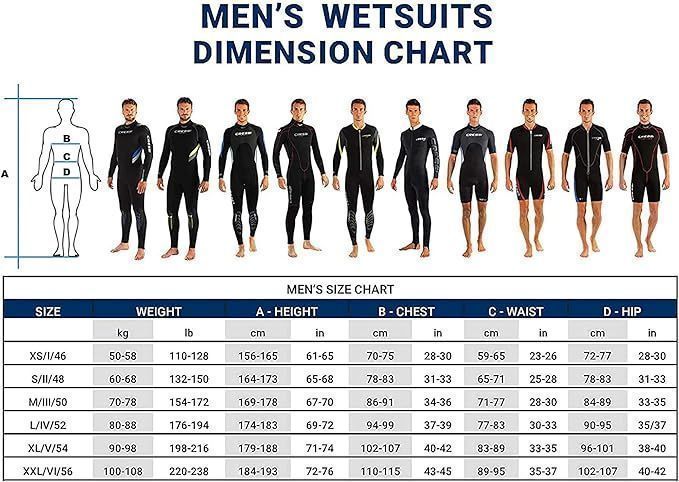 Cressi Men's Playa Man Shorty Wetsuit 2.5mm XS/1 MOKRY SKAFANDER