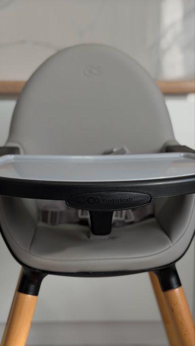 Стільчик для годування 2 в 1 Kinderkraft Fini Black