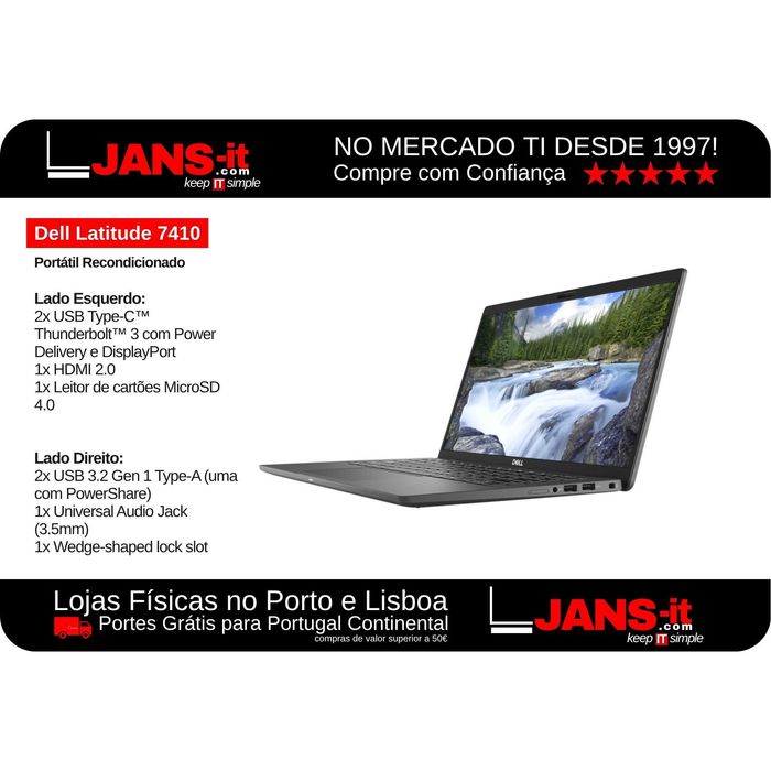 Dell Latitude 7410 | i5-10310U | 16GB | SSD 512GB | 14″ FHD