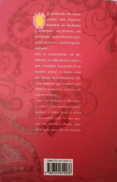Pequeno Breviário do Snobismo de Antonius Moonem