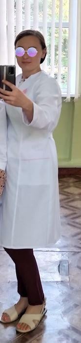 Халат медицинский, шапочка