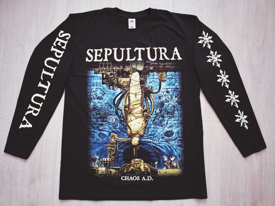 Sepultura мерч рок футболка мужская цвет черный размер M
