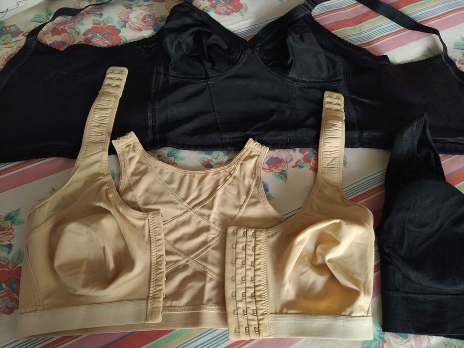 Set of 3 Bras 38/85C – 1 Beige New + 2 Black64575302188291121