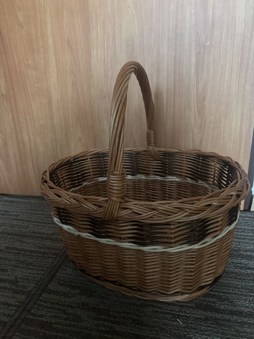 Kosz wiklinowy kolorowy