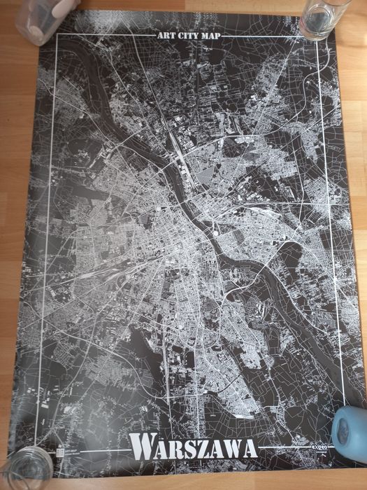 Warszawa - plakat dekoracyjny A1