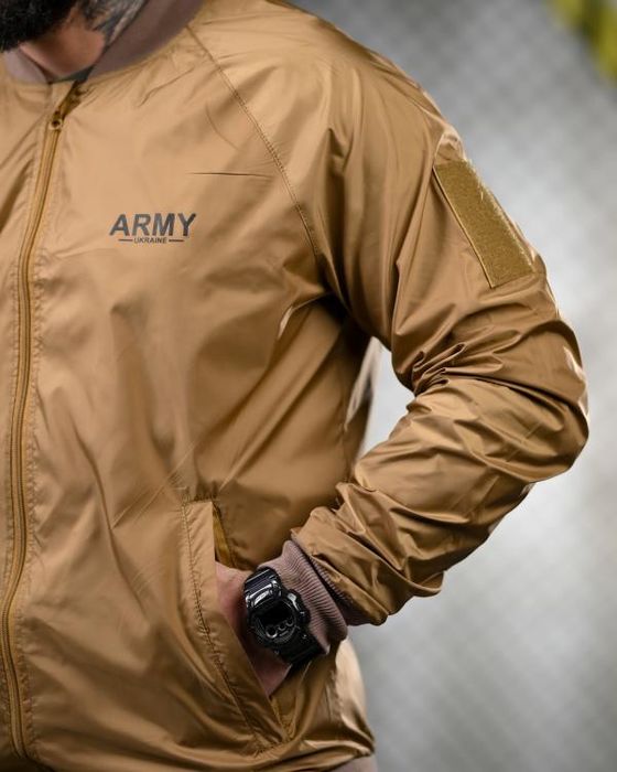 Стильна вітровка на весну чоловіча тактична койот, чорна, ветровка