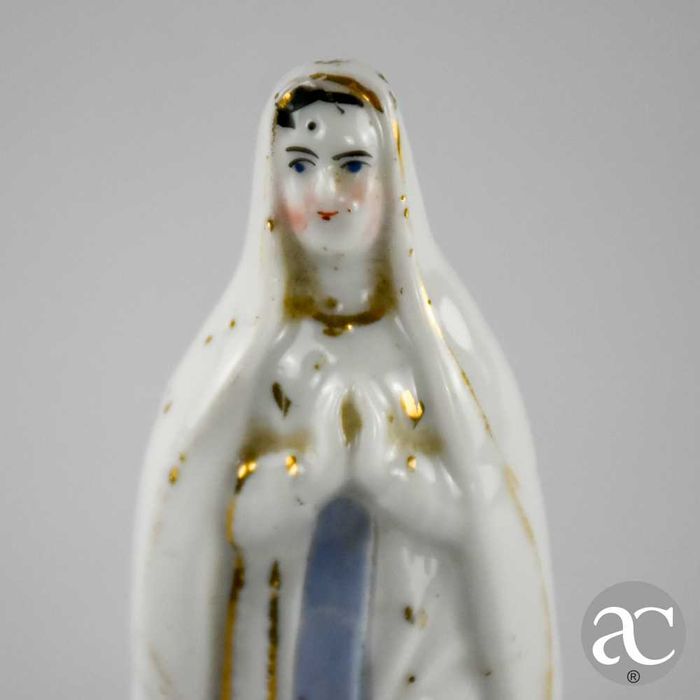 Figura de Nossa Senhora em porcelana Vieux Paris, séc. XIX