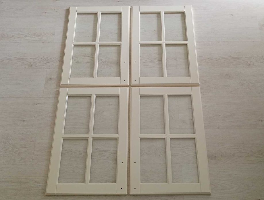 Ikea Bodbyn kremowy 40x60 cm fronty kuchenne szyba witryna szafka kuchenna metod