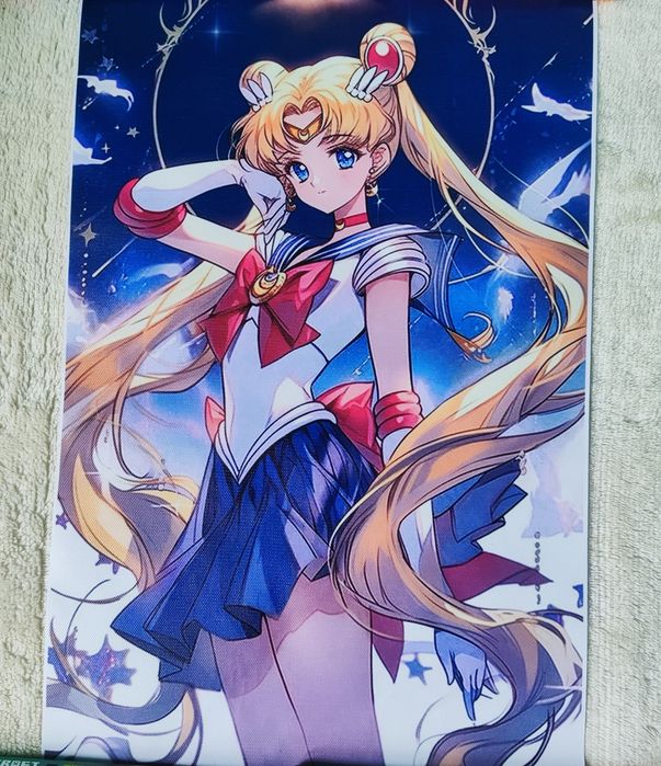 Sailor Moon - obraz plakat na płótnie 30x45.