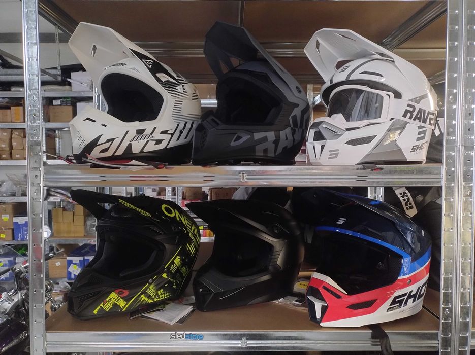 Kask cross enduro Raven shot Bell oneal WYPRZEDAŻ