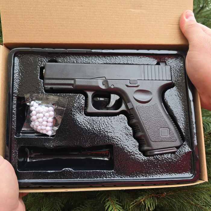 Пістолет Глок Glock 19 Galaxy G15 кульках Металевий іграшковий