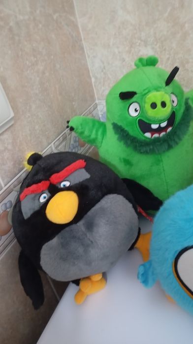 Conjunto de 5 peluches Angry Birds